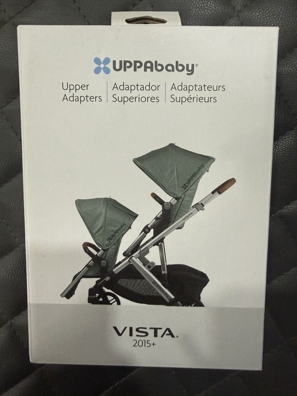Stroller Upper Adapters for UppaBaby Vista 2015+ & Uppababy Vista V2 Black